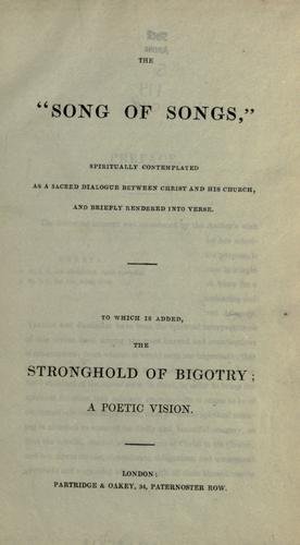 The " Song of songs"