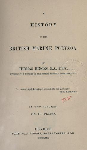 History of the British marine Polyzoa.