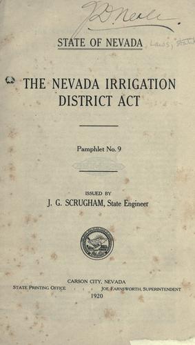 The Nevada Irrigation District act.