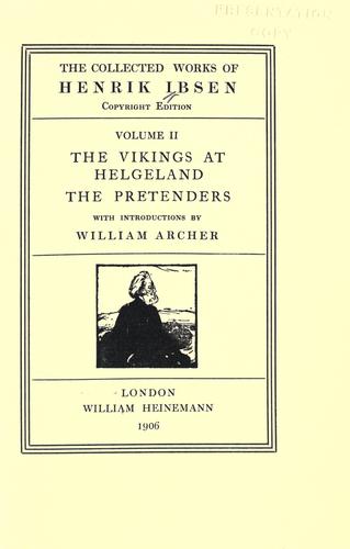 The collected works of Henrik Ibsen