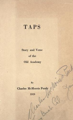 Taps, story and verse of the old academy