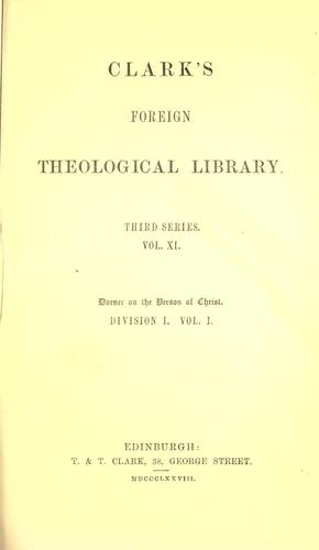 History of the development of the doctrine of the person of Christ