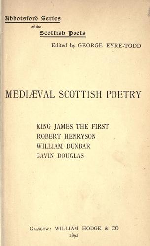 Mediaeval Scottish poetry