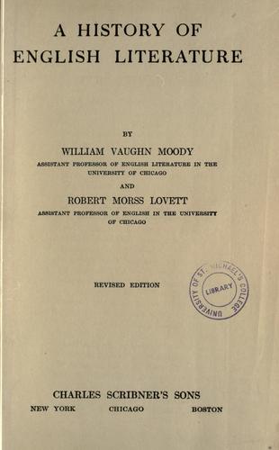 A history of English literature