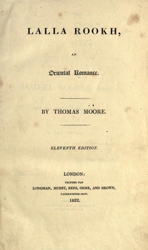 Lalla Rookh; an oriental romance