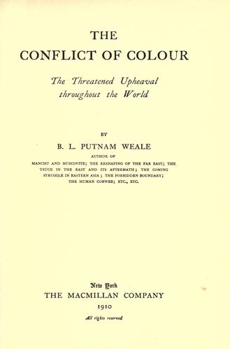 The conflict of colour