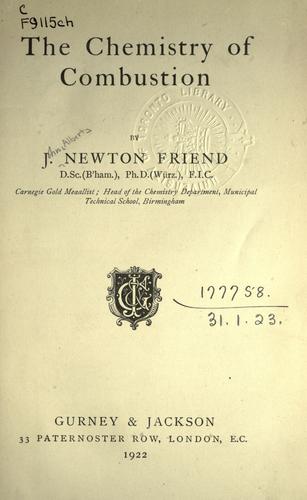 The chemistry of combustion.