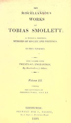 The miscellaneous works of Tobias Smollett