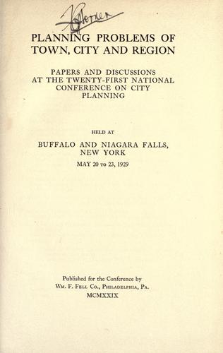 Planning problems of town, city, and region