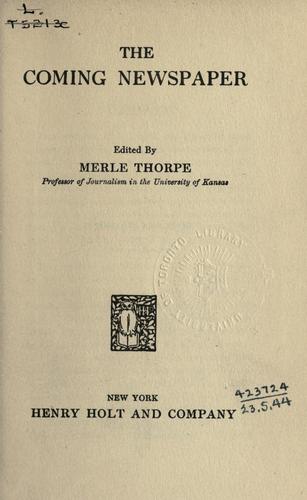 The coming newspaper