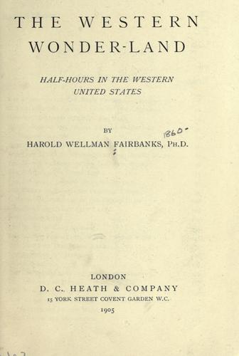 The western wonder-land