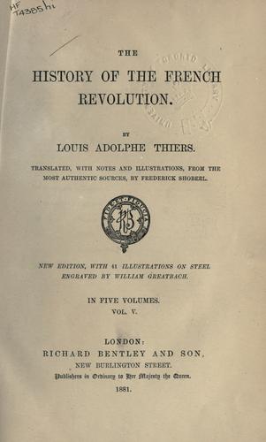 The history of the French Revolution