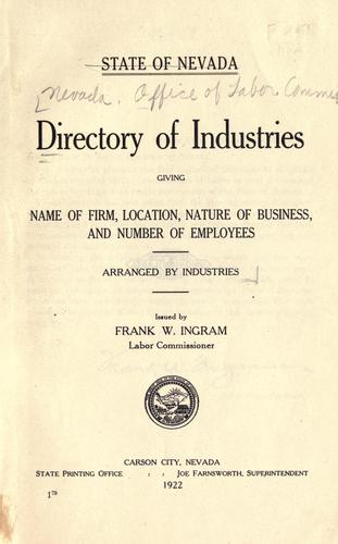 Directory of industries