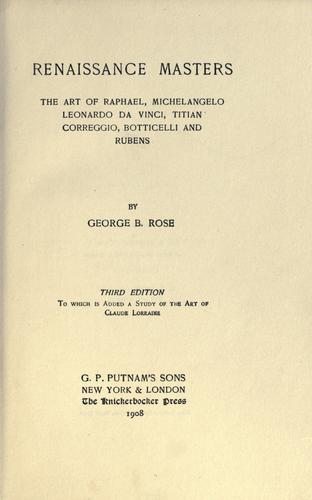 Renaissance masters