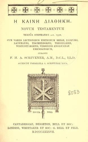 Greek New Testament.