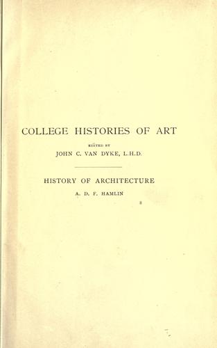 A text-book of the history of architecture