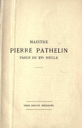 Maistre Pierre Pathelin