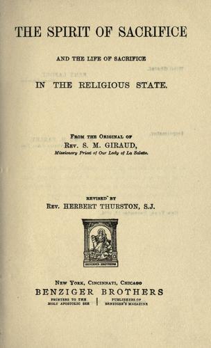 The spirit of sacrifice