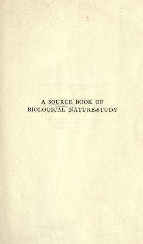 A source book of biological nature-study