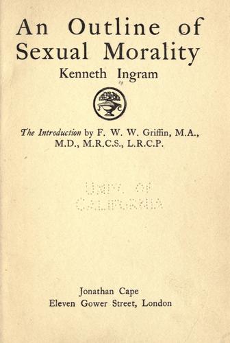 An outline of sexual morality.