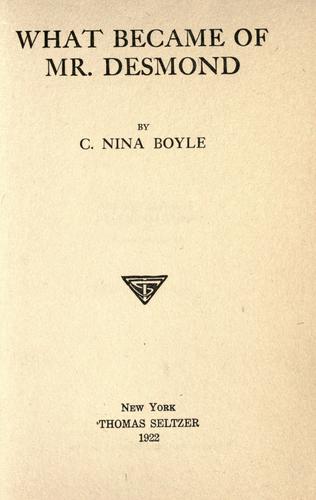 What became of Mr. Desmond