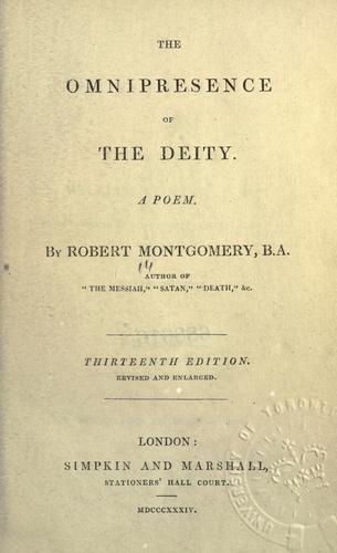 The omnipresence of the Deity.