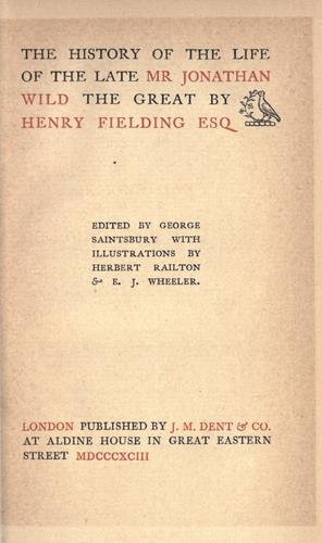 The works of Henry Fielding
