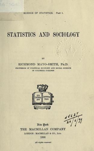 Statistics and sociology.