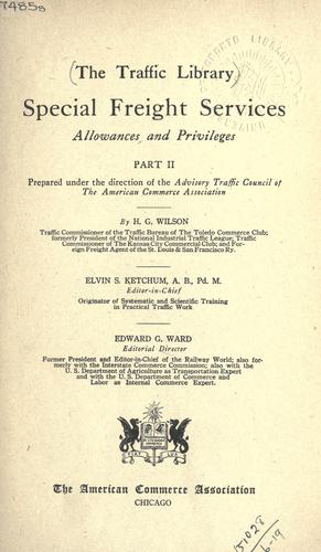 Special freight services, allowances and privileges.