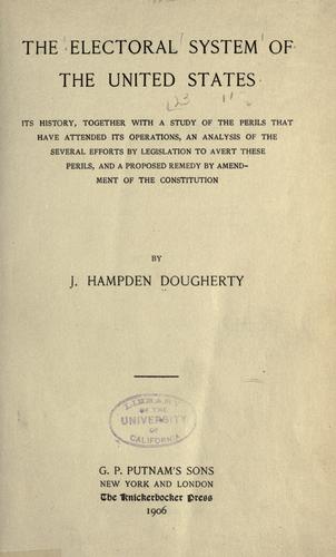 The electoral system of the United States