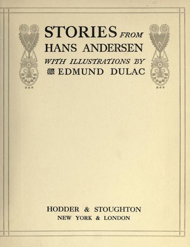 Stories from Hans Andersen