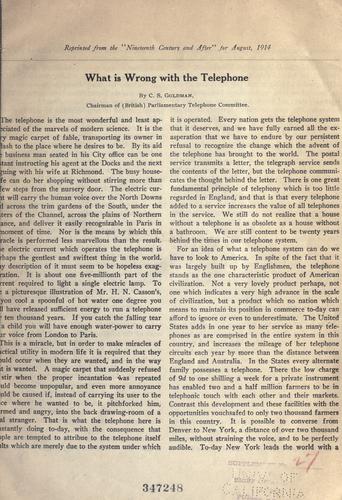 What is wrong with the telephone