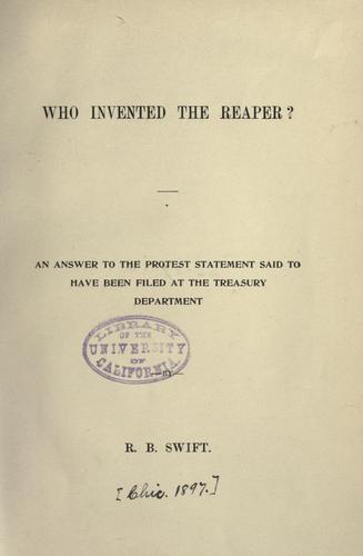 Who invented the reaper?