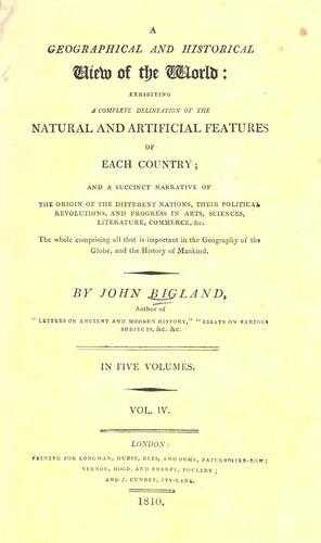 A geographical and historical view of the world