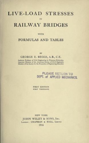 Live-load stresses in railway bridges