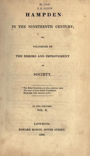 Hampden in the nineteenth century
