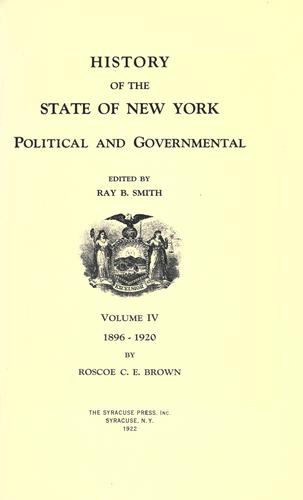 History of the state of New York, political and governmental