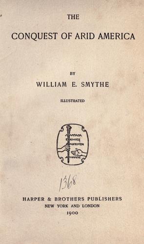 The conquest of arid America