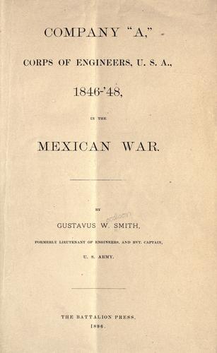 Company "A", corps of engineers, U.S.A.