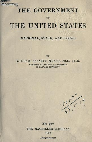The government of the United States, national, state, and local.