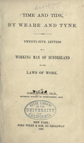 Time and tide, by Weare and Tyne