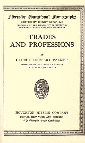 Trades and professions
