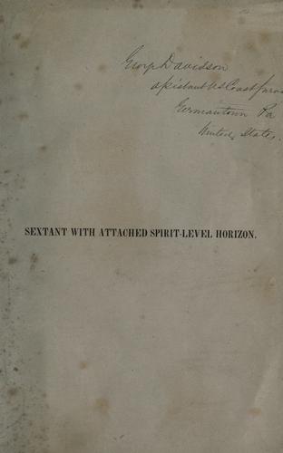 Sextant with attached spirit-level horizon.