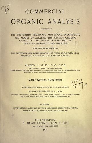 Commercial organic analysis