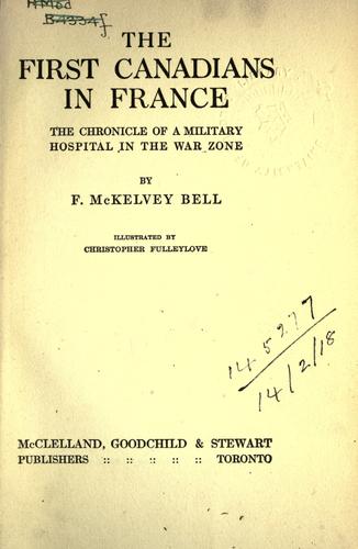 The first Canadians in France