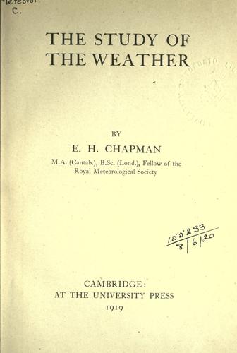 The study of the weather.