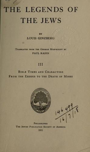 The legends of the Jews.