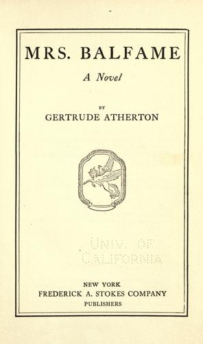Mrs. Balfame