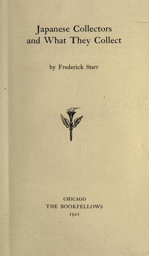 Japanese collectors and what they collect