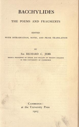 Bacchylides.